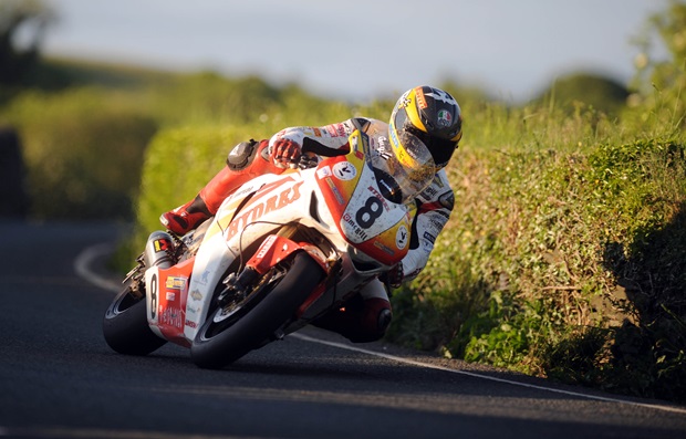 Guy Martin on the Hydrex Honda in second practice (Stephen Davison/Pacemaker Press International)